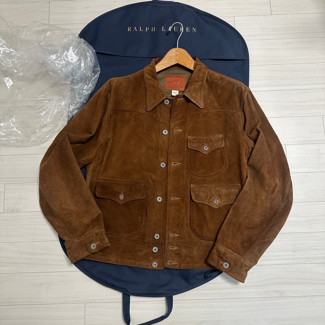 rrl 더블알엘 러프아웃 스웨이드 자켓 L 상품이미지1