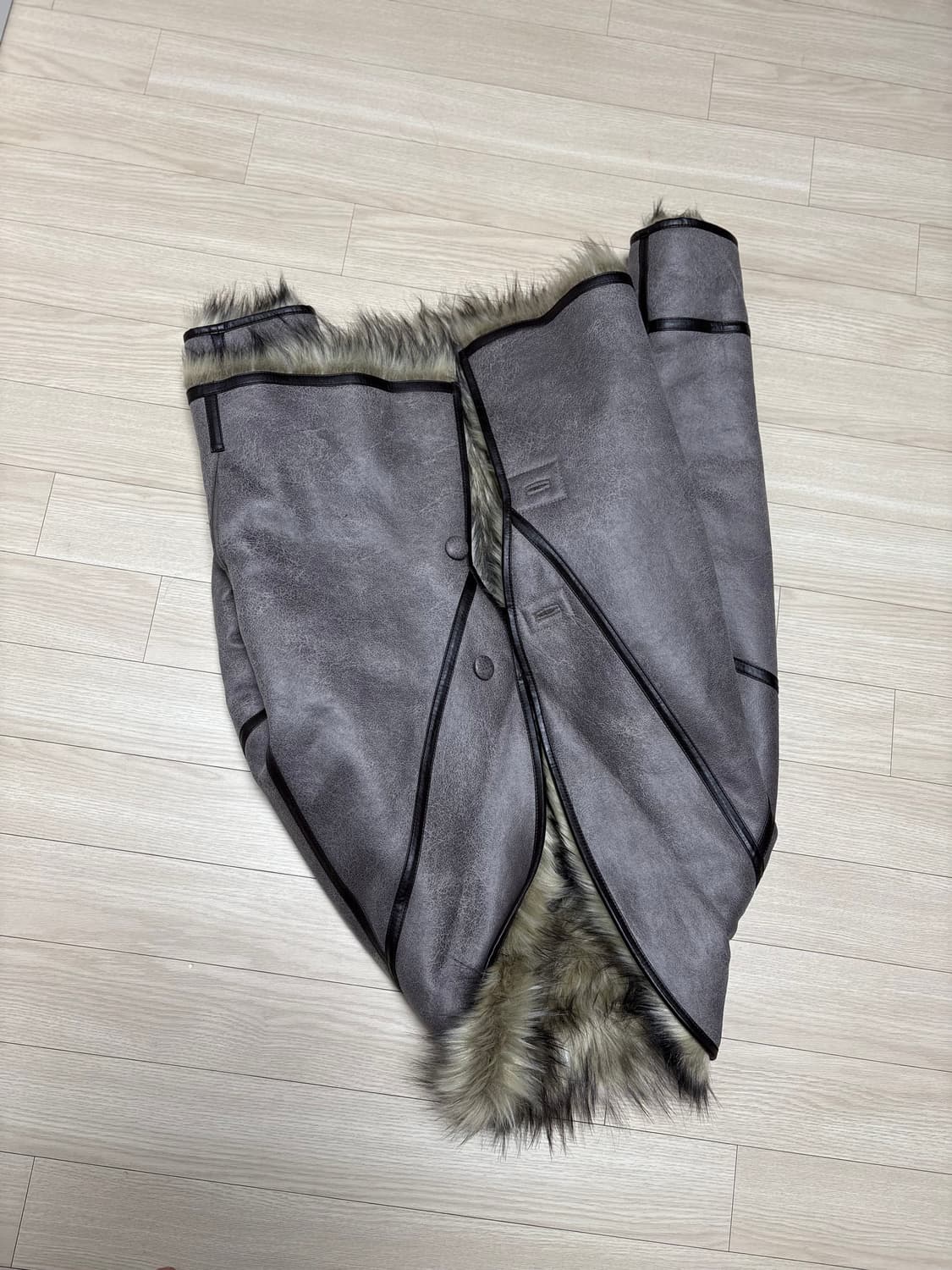 오픈와이와이 open yy 리버서블 퍼자켓 새상품 상품이미지2