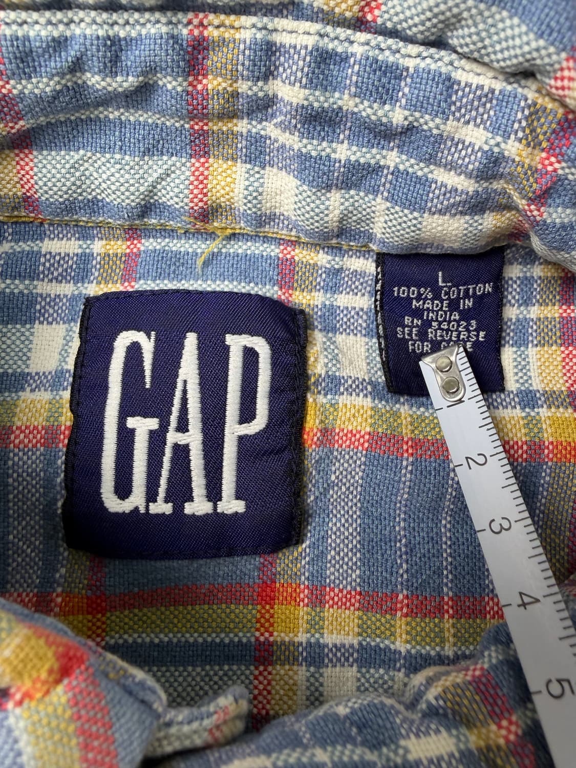 90s Gap Plaid Button Up Shirt 상품이미지3