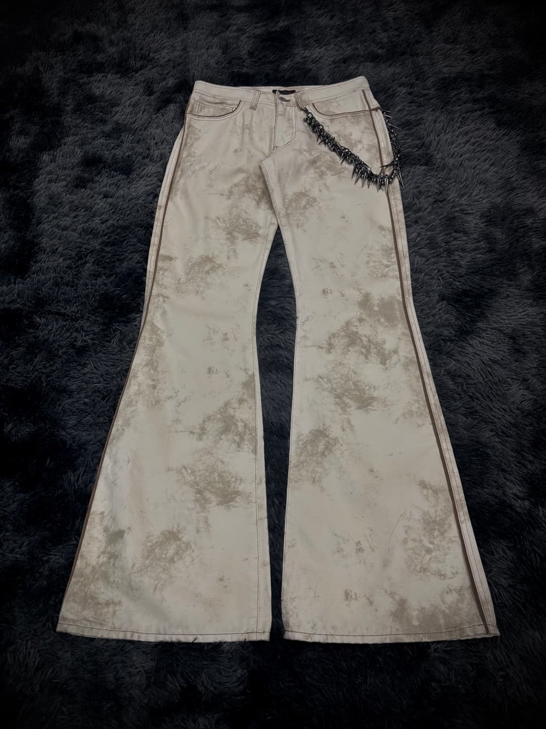 아이보리 워싱 부츠컷 팬츠 상품이미지1