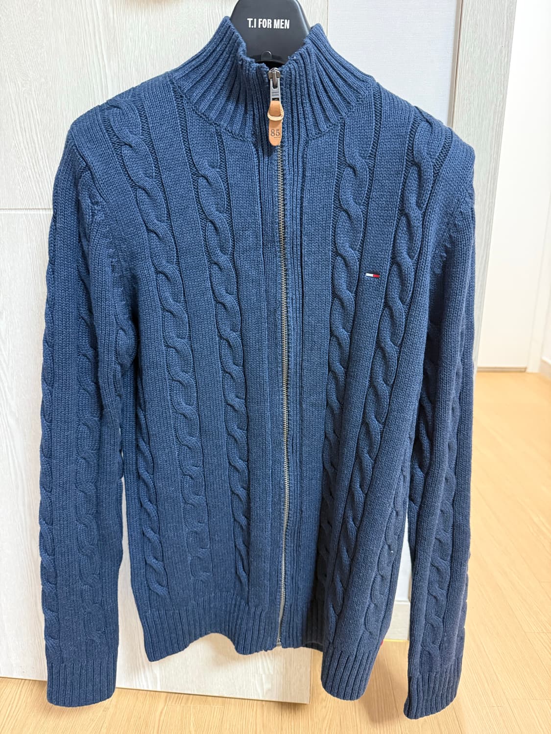 타미힐피거 하이넥 케이블 집업 가디건(100) 새상품 상품이미지6