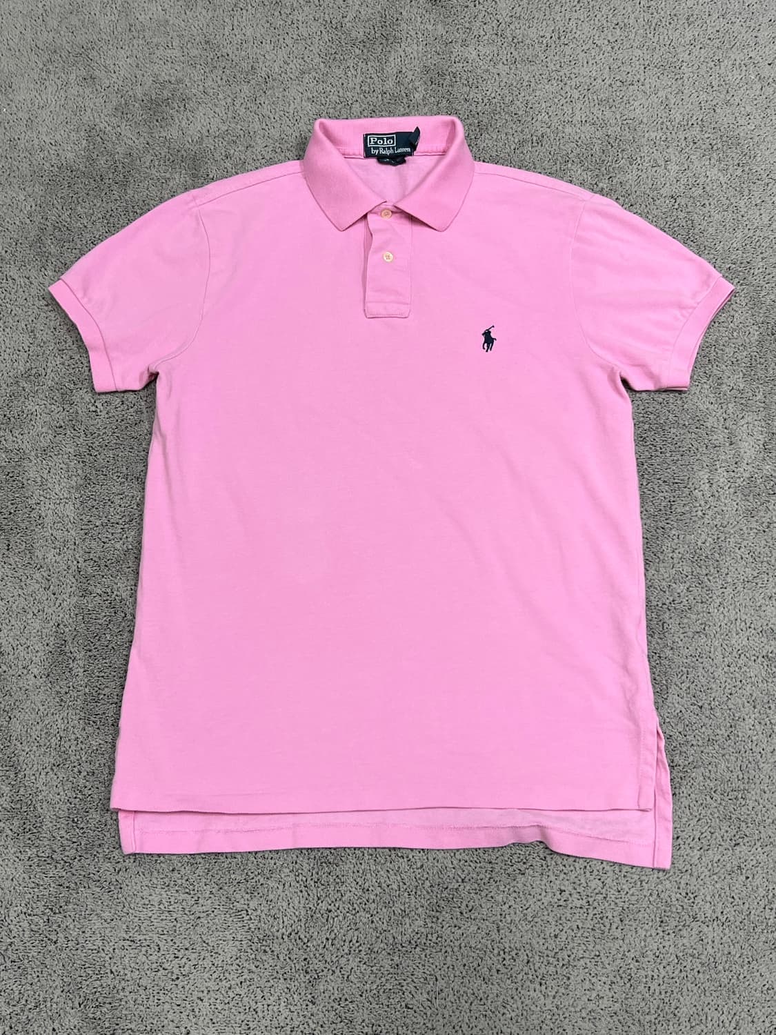 (S) 폴로 랄프로렌  커스텀핏 카라티 핑크 상품이미지1