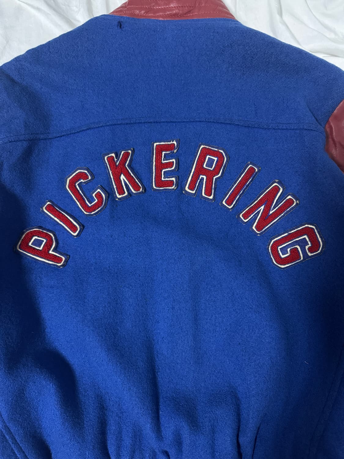 빈티지 캐나다 메이드 하키 팀 자수 패치 바시티 자켓 상품이미지4