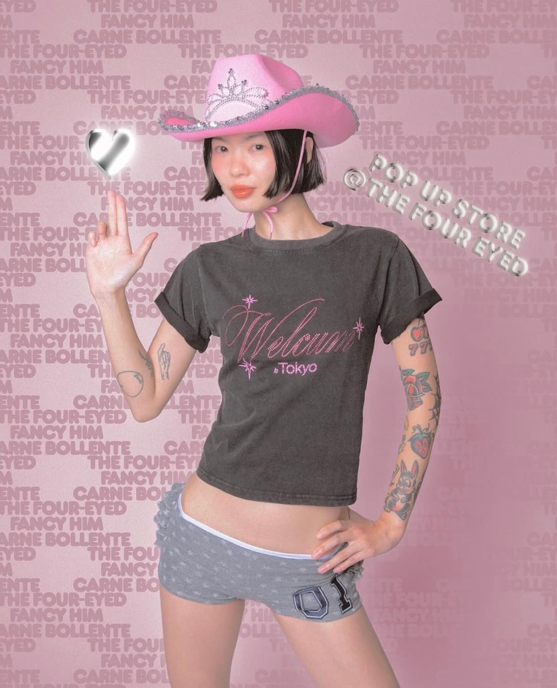 carne bollente x the foureyed 콜라보 티셔츠 상품이미지1