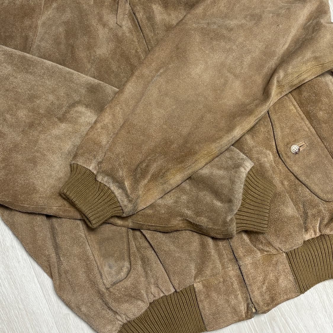 90s 폴로 스웨이드 바라쿠타 자켓 탄 베이지 상품이미지6