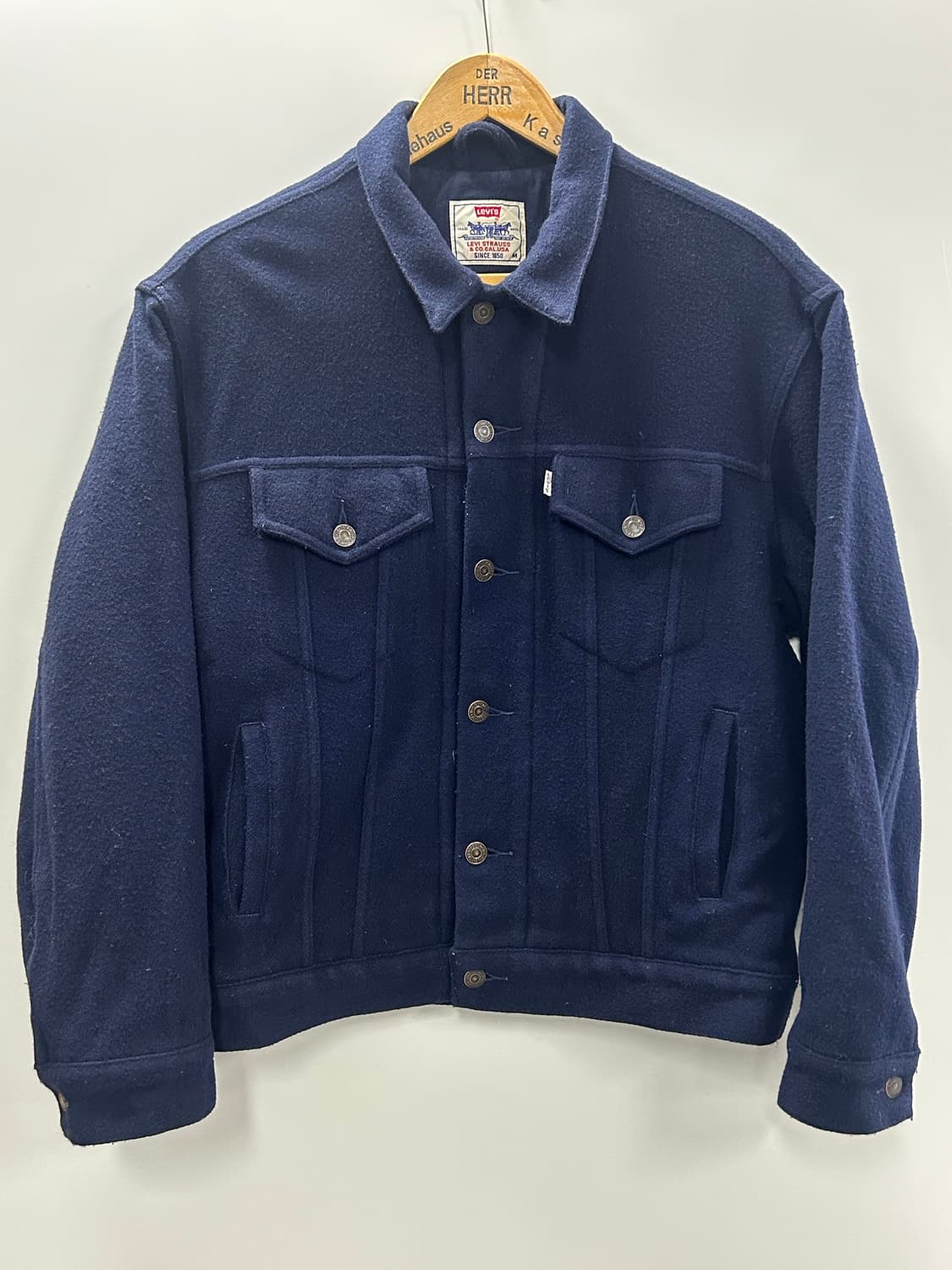 빈티지 리바이스 화이트 탭 울 트러커 자켓 상품이미지1