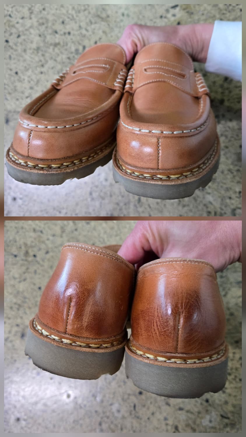 파라부트 로퍼 브라운 가죽 슈즈 상품이미지4