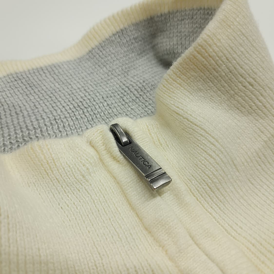 CN956 XL 노티카 아이보리 하프집업 긴팔 니트 스웨터 상품이미지5