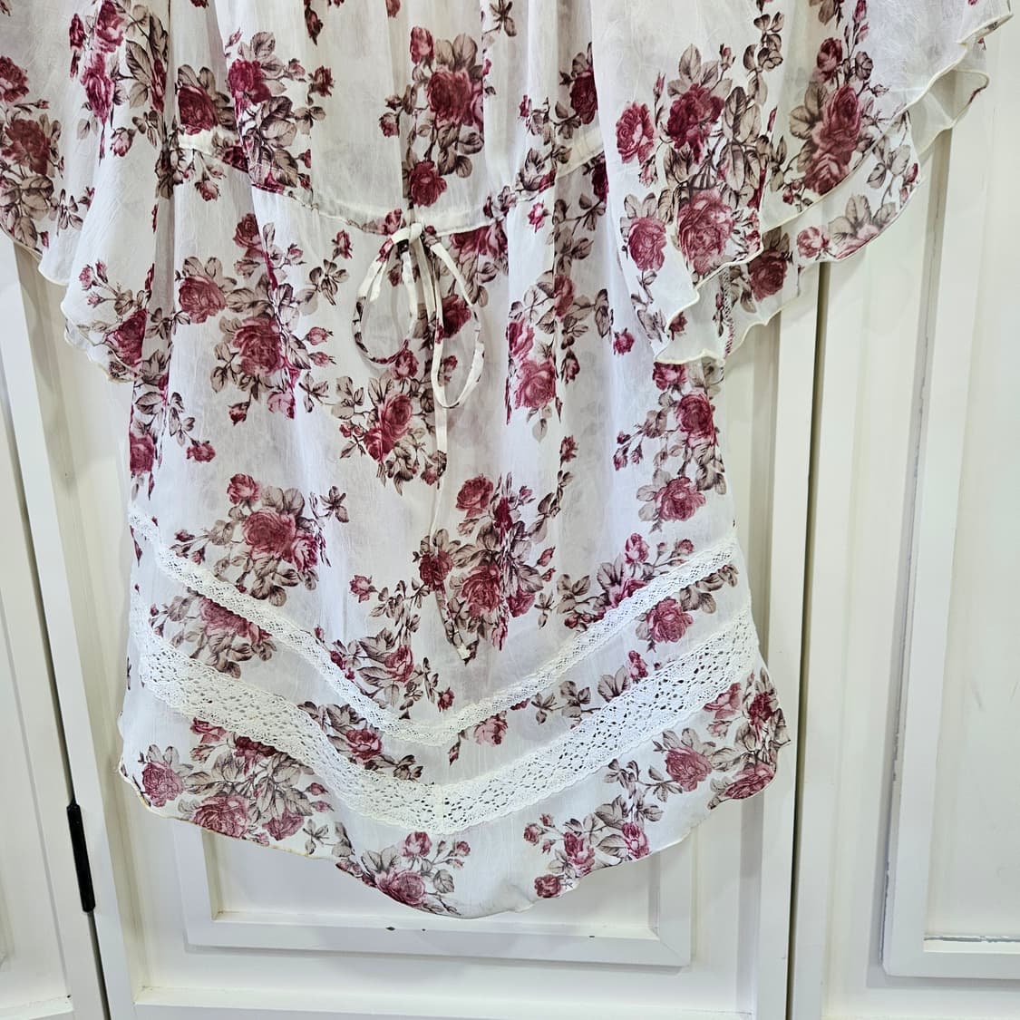 (LEST ROSE) 로즈 쉬폰 프릴 블라우스 상품이미지3