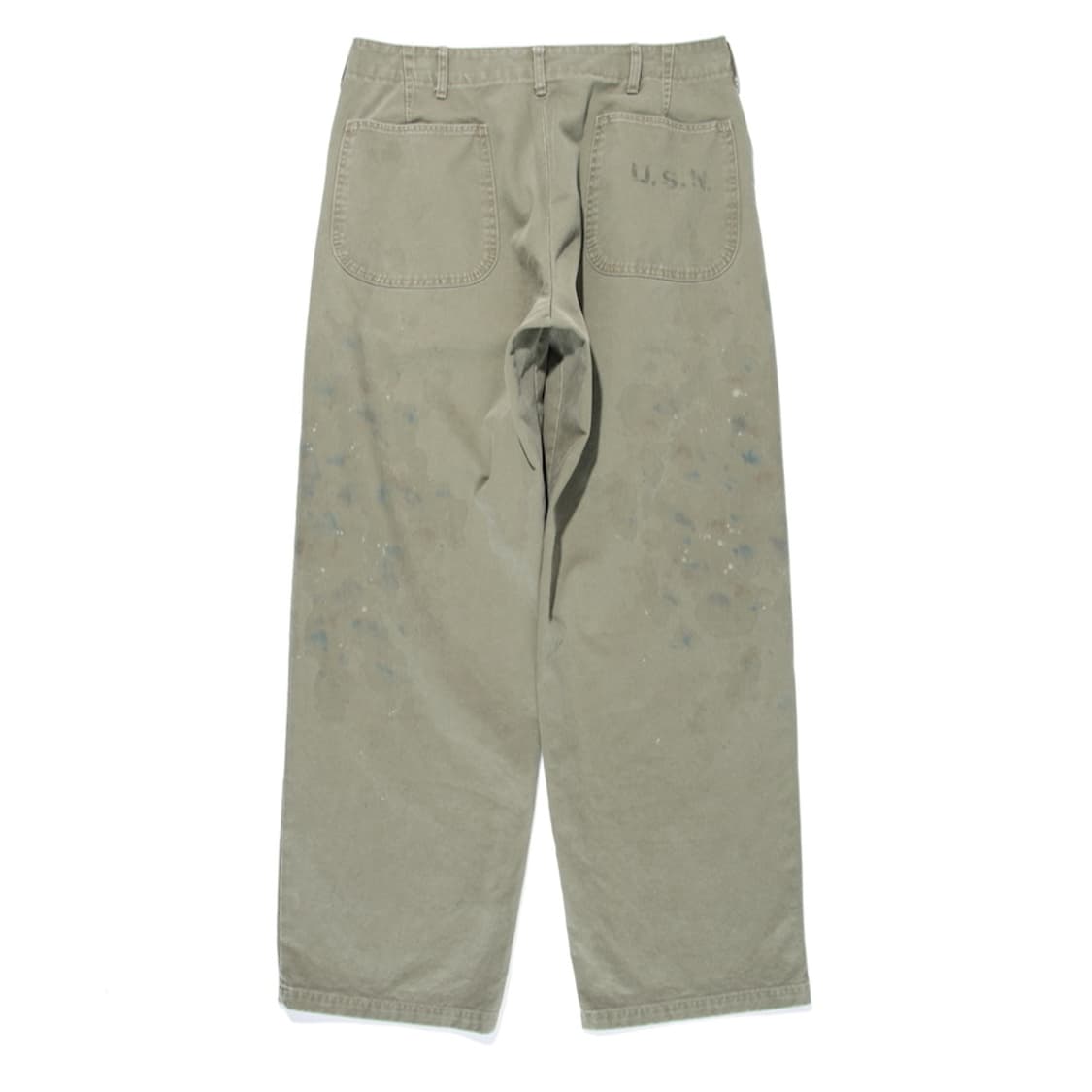 바우와우 Bowwow USN N-3 트윌 페인트 워싱 치노 팬츠 바지 L 상품이미지2