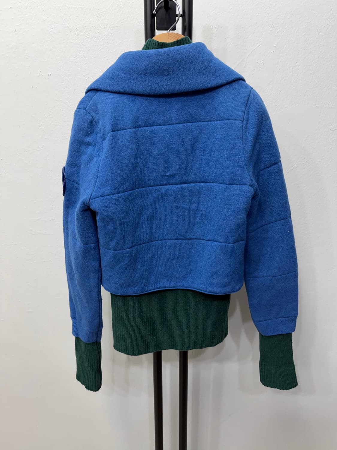 정품) O2ND 오즈세컨 한섬 이중 니트 자켓 1 상품이미지6