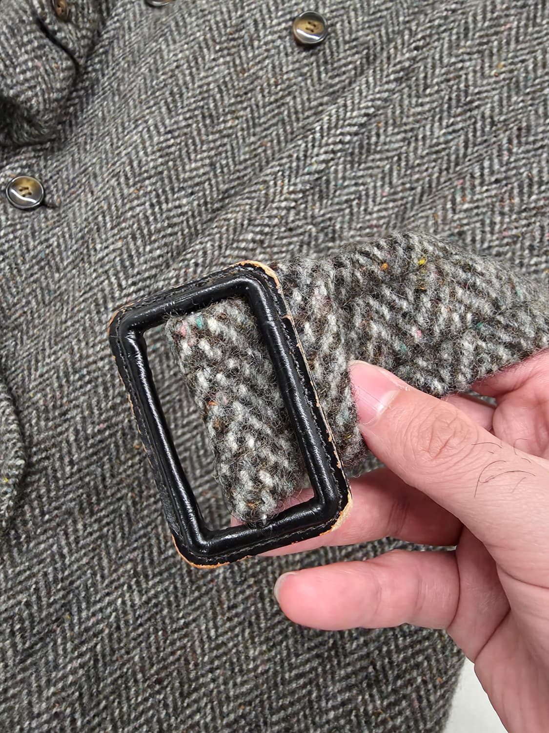 버버리 더블브레스트 트위드 코트 상품이미지6