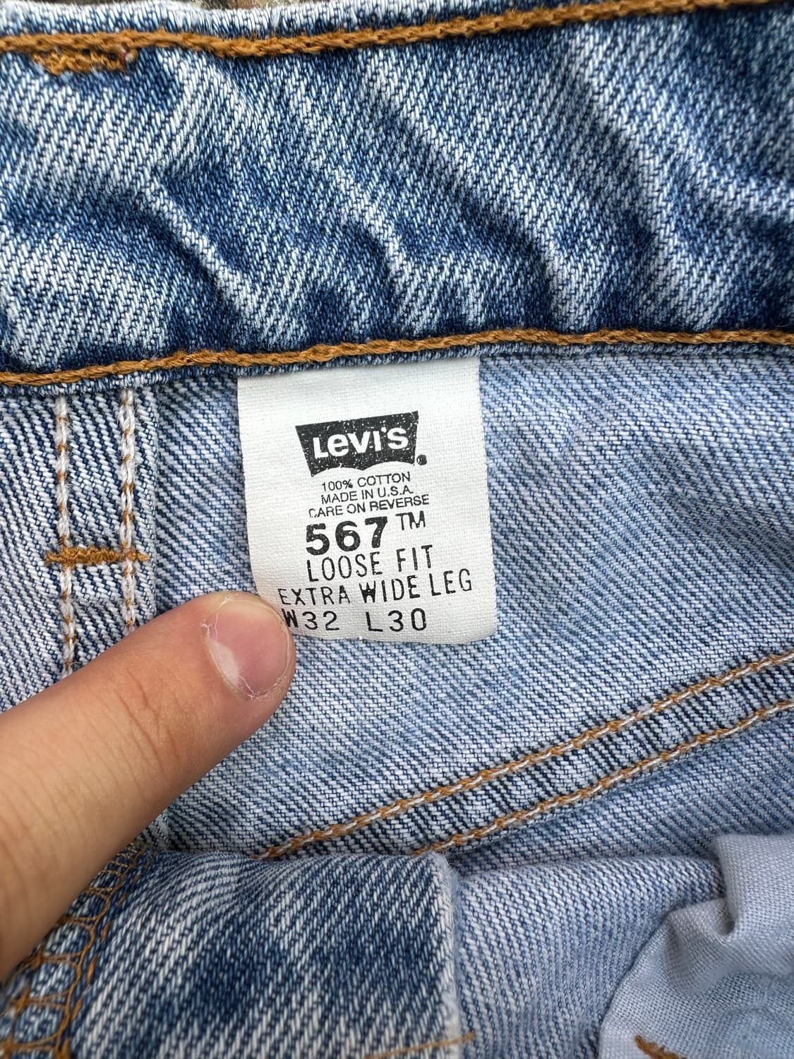 빈티지 90s 리바이스 567 데님 팬츠 상품이미지3