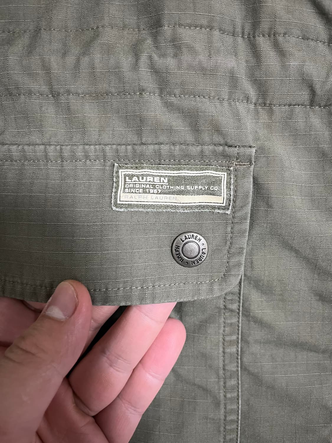 폴로 랄프로렌 립스탑 밀리터리 코트 XL 상품이미지2