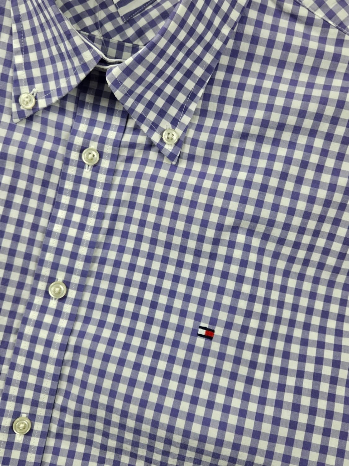 타미힐피거 깅엄 체크 패턴 셔츠 ( M ) / 11087 상품이미지8