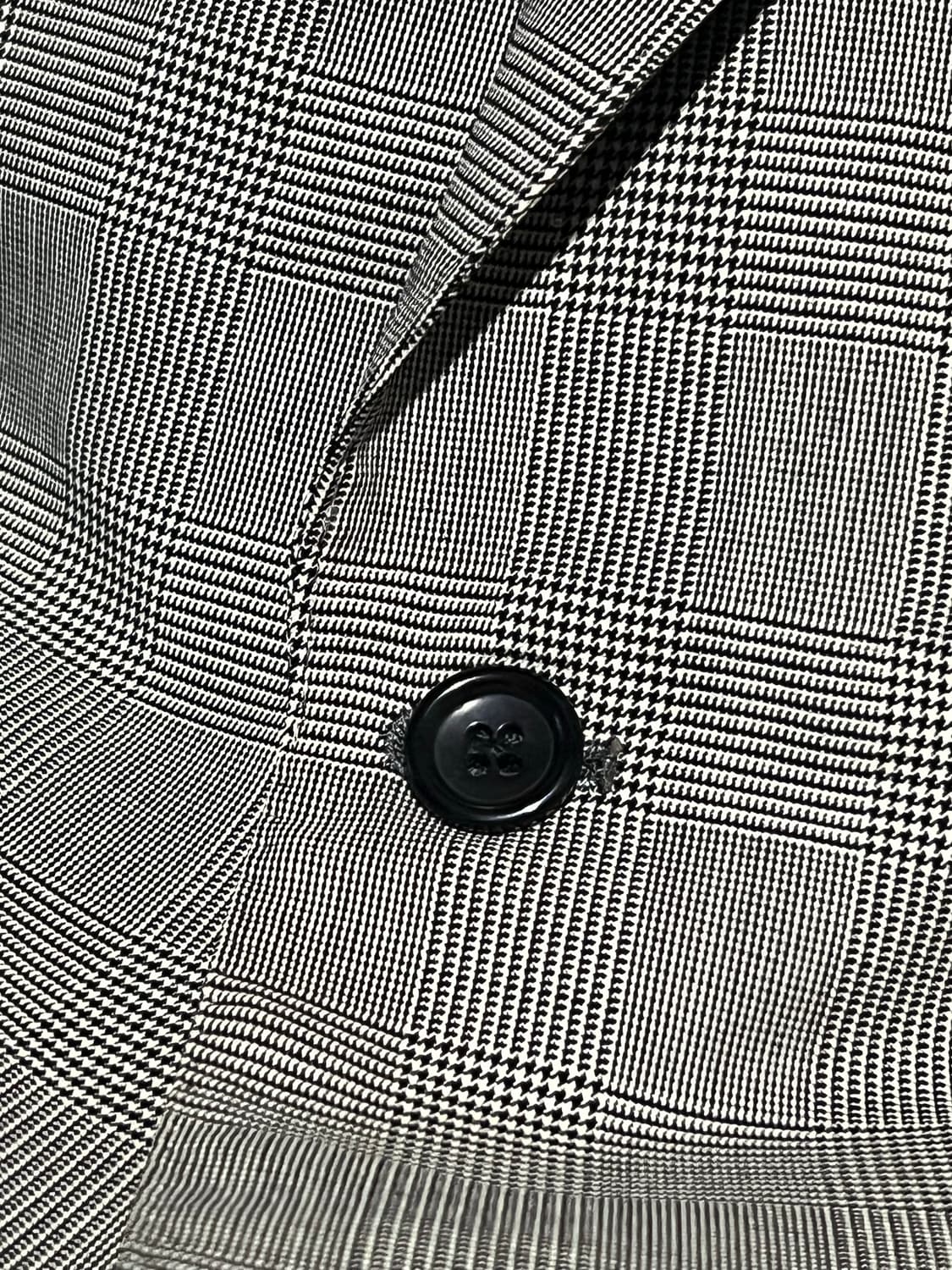 Y's for men 울 체크 블레이저 M 상품이미지3