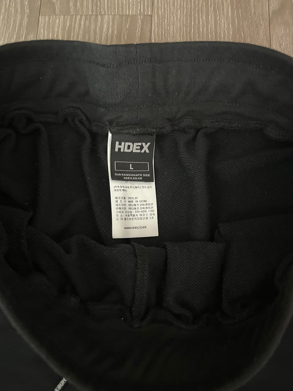 HDEX 에이치덱스 블랙 숏팬츠 L 상품이미지3