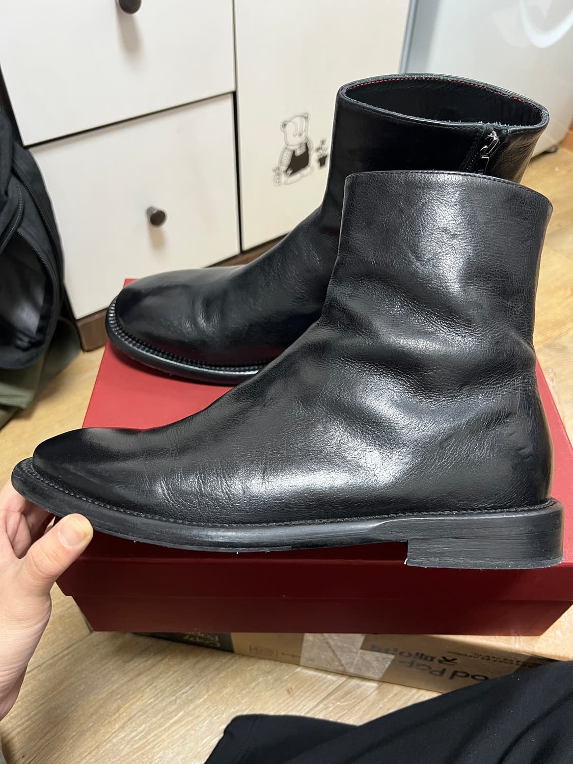 택포40) 그라더스 grds 부츠01 레더 블랙 260 41사이즈 상품이미지2