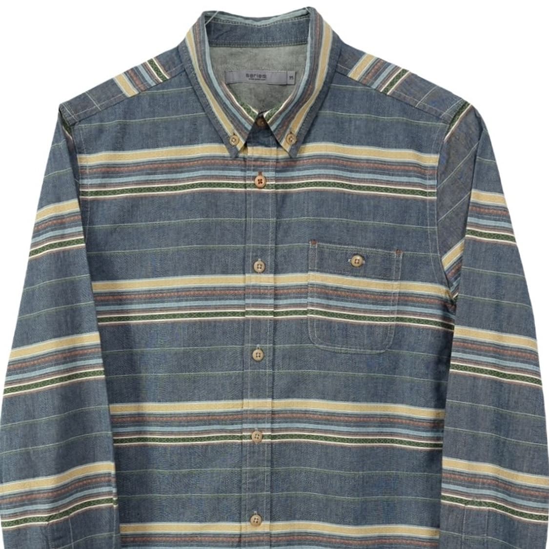 [시리즈] 원포켓 스트라이프 셔츠 M19122 상품이미지4