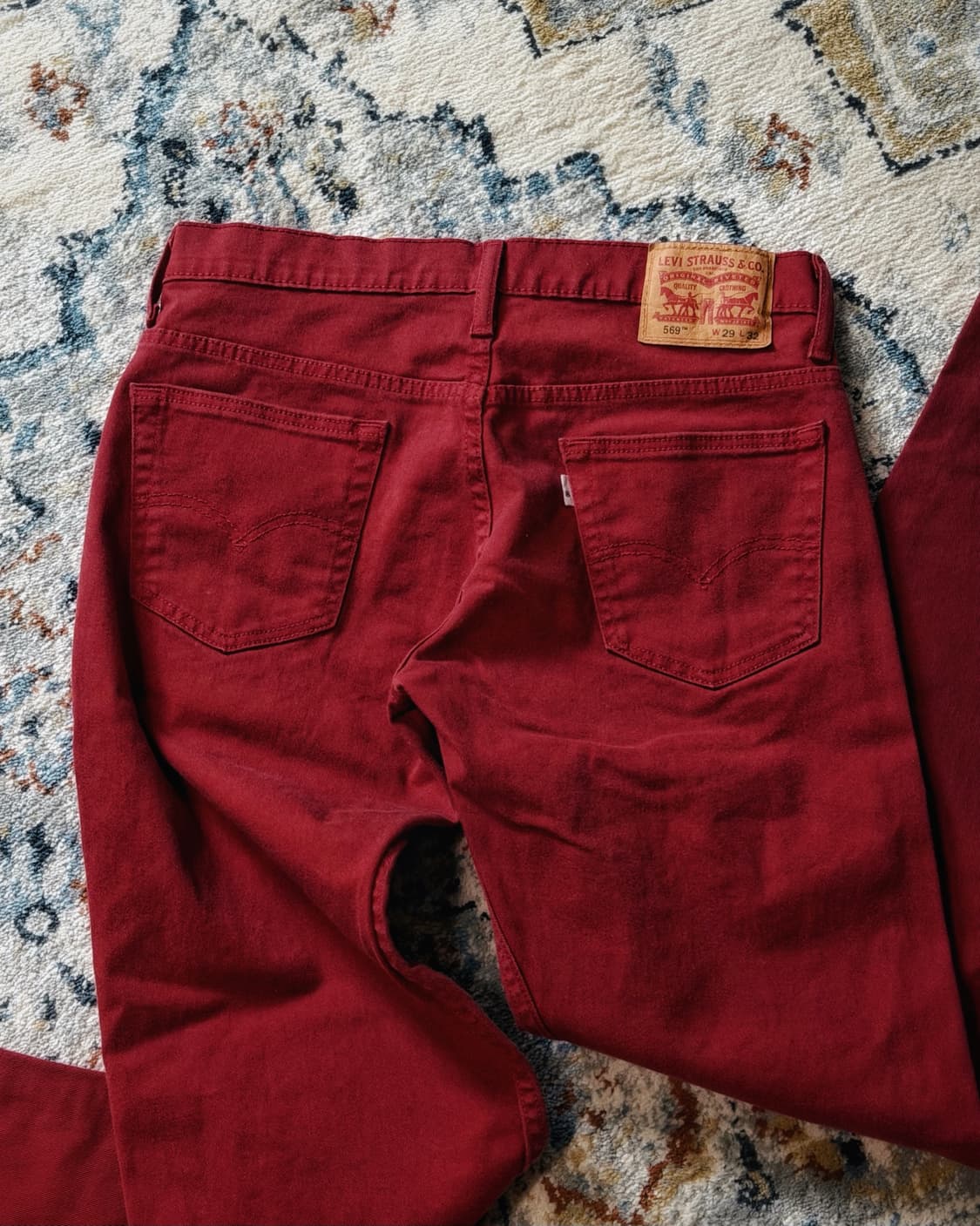 리바이스 569 화이트탭 레드 데님팬츠 [SE-211] 상품이미지9