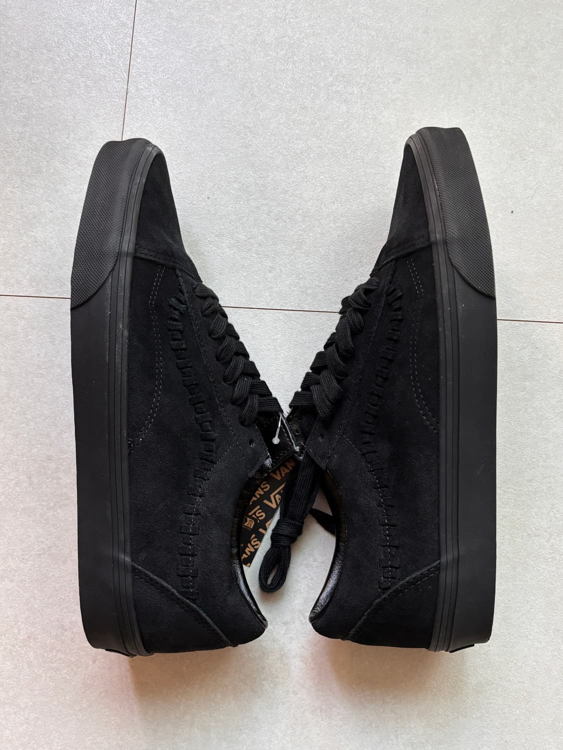 반스 올드스쿨 스티치 스트라이프 블랙 스웨이드 Voodoo Style 상품이미지6