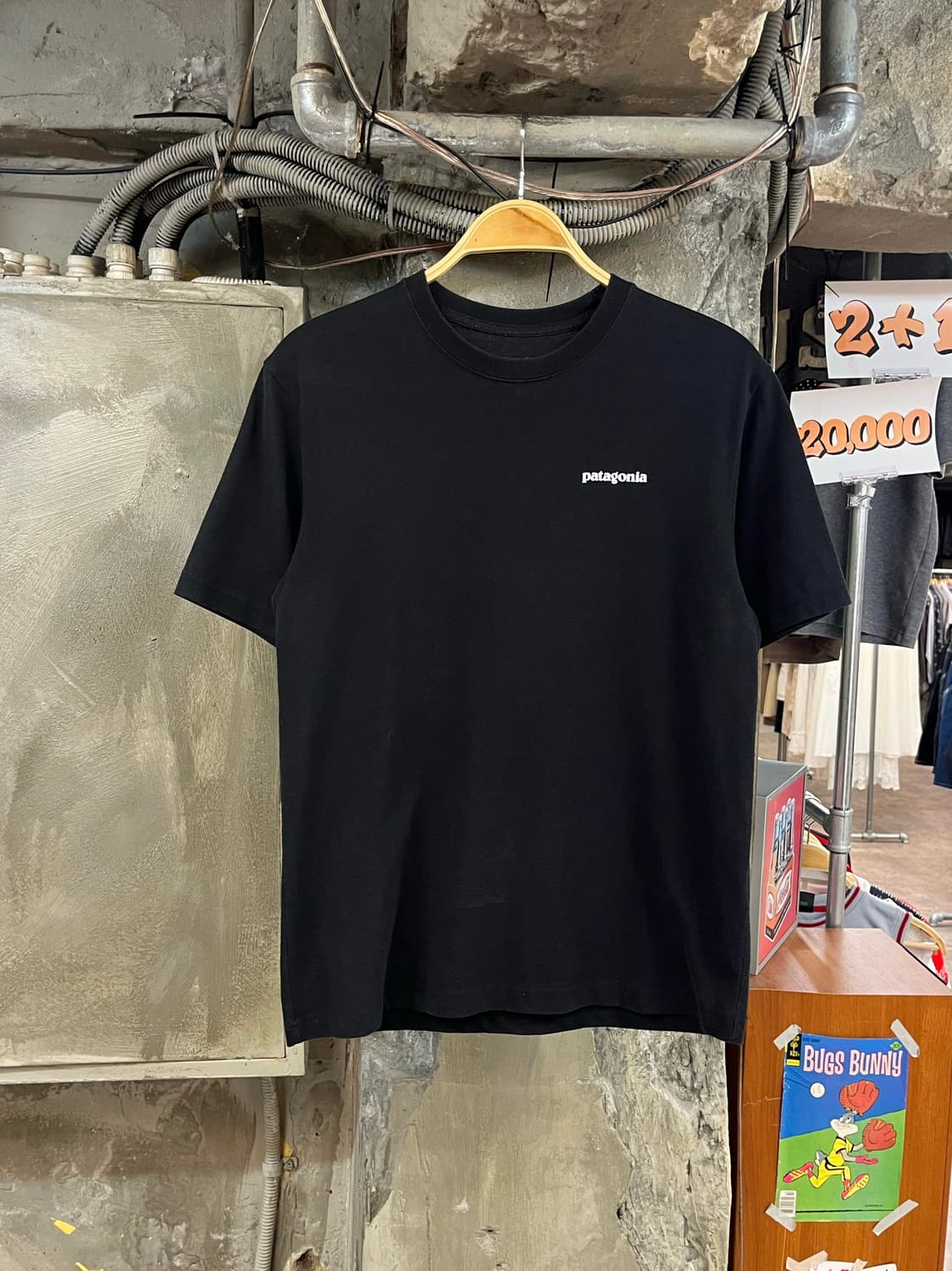 파타고니아 반팔티 블랙 M #csz4046 상품이미지2