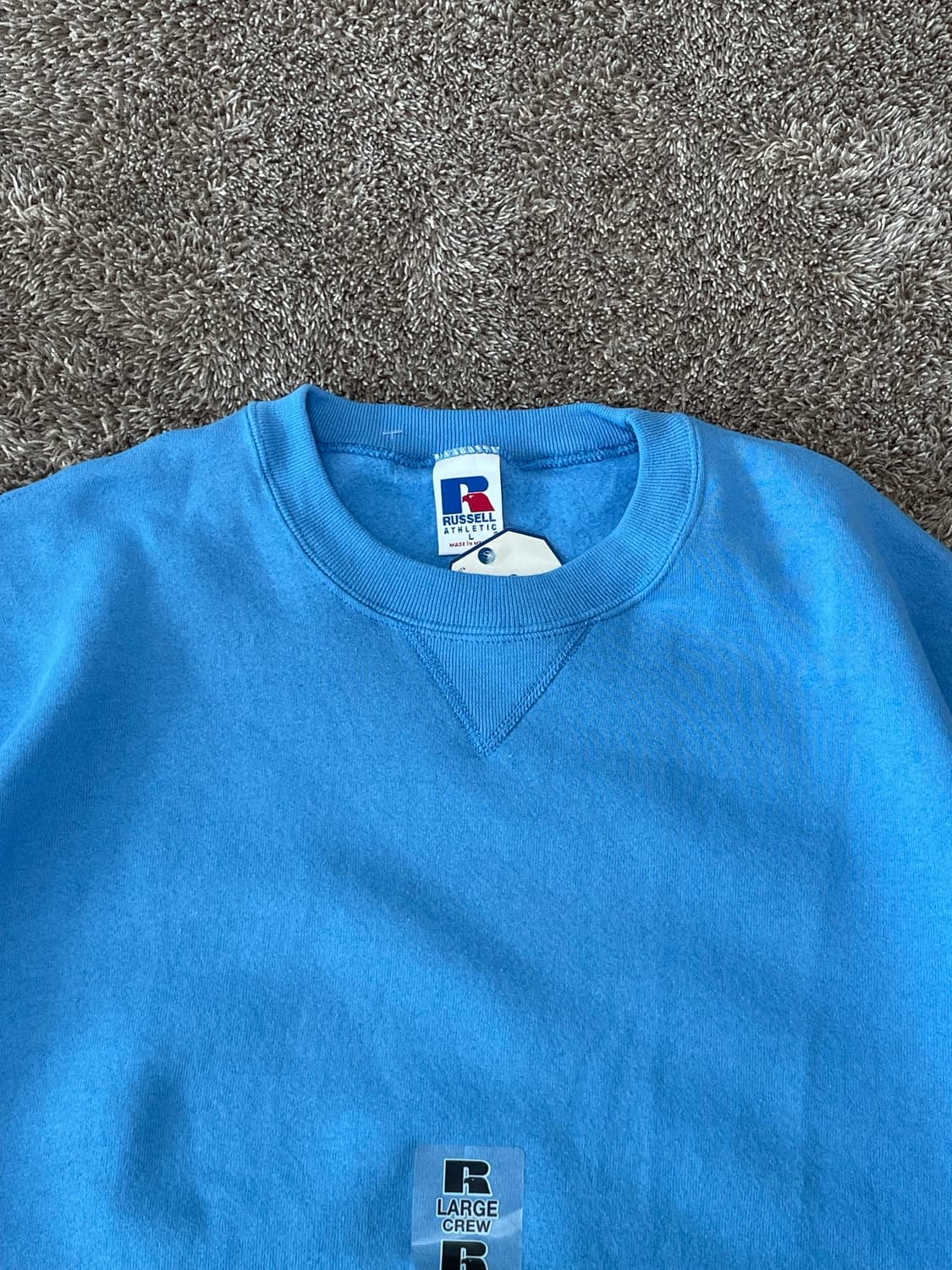 (데드스탁) 90s 러셀 스웻셔츠 베이비블루 상품이미지3