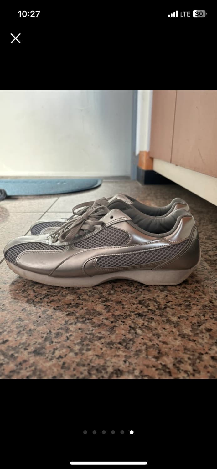 야세 스파이더 레더 스니커즈 실버 240 상품이미지6