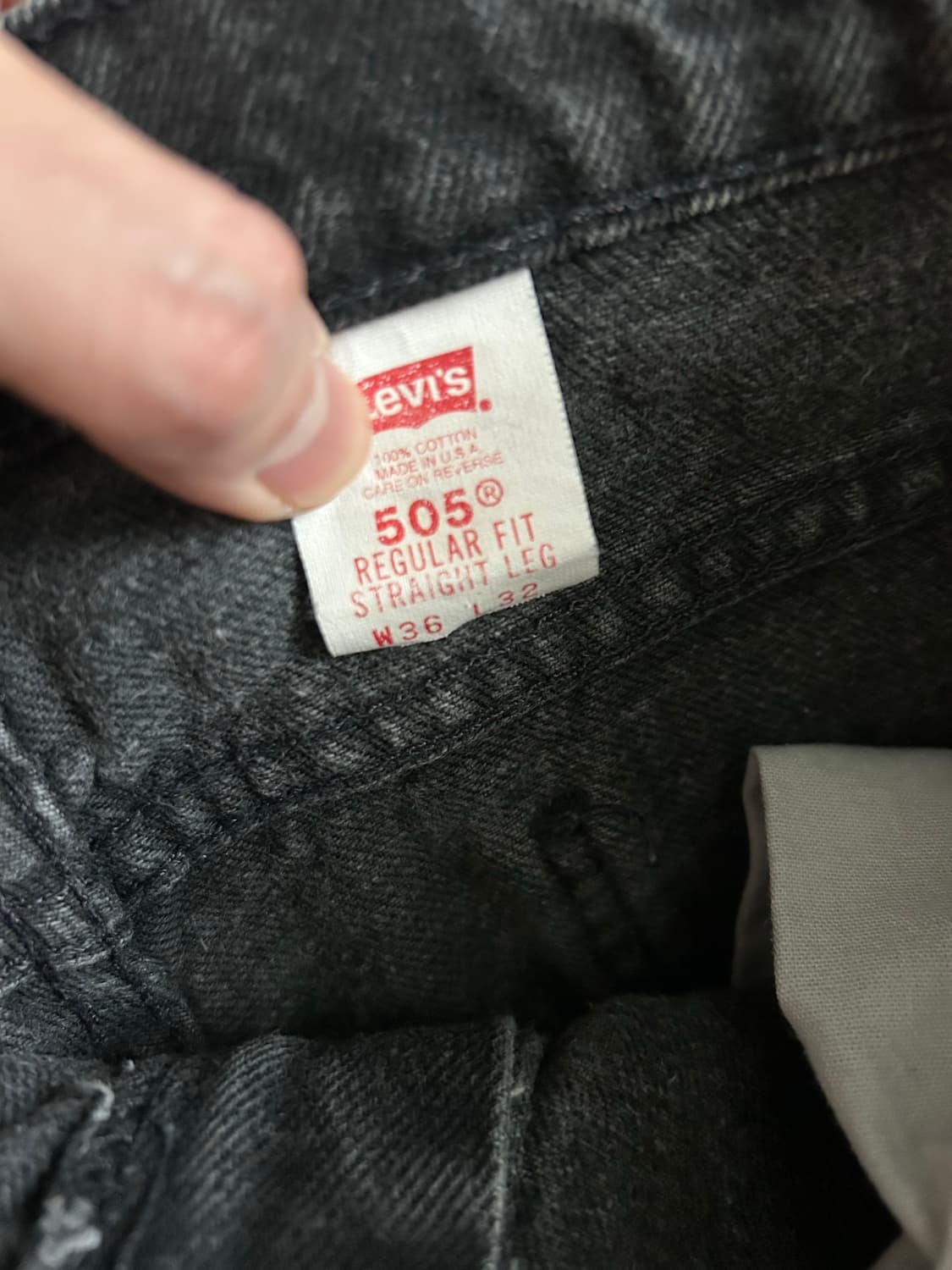빈티지 리바이스 505 흑청 usa 90s 상품이미지2
