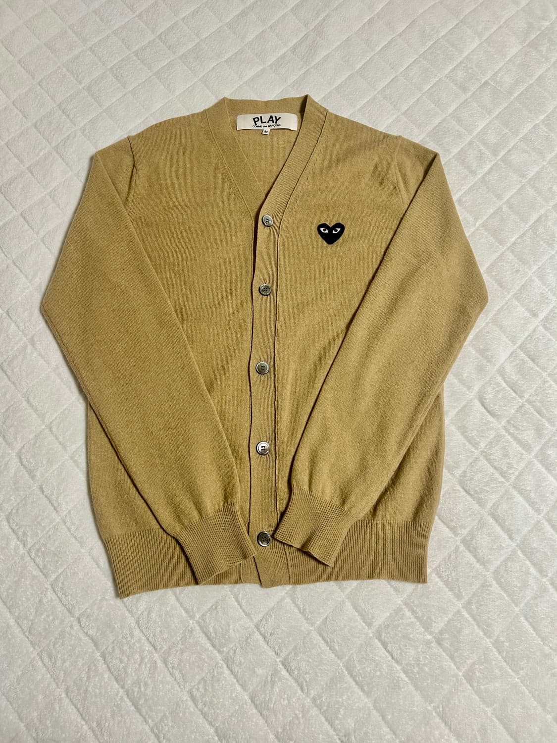 꼼데가르송 가디건 베이지 M 상품이미지1