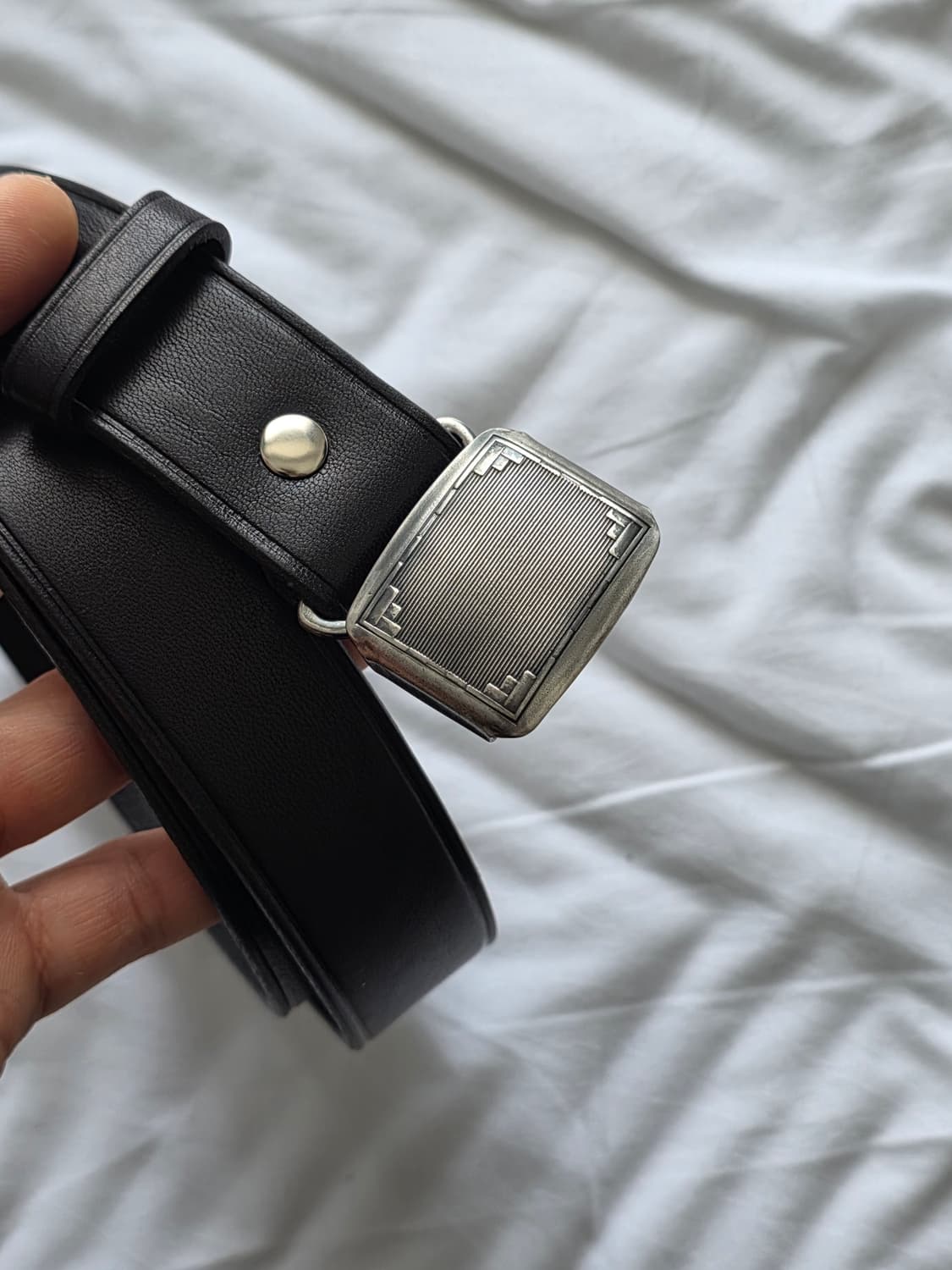 2sizs새제품 택포28만)피그벨 히콕벨트 블랙x실버 상품이미지2