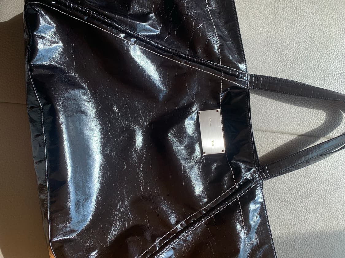 마뗑킴 빅 코팅 토트백 블랙 상품이미지7