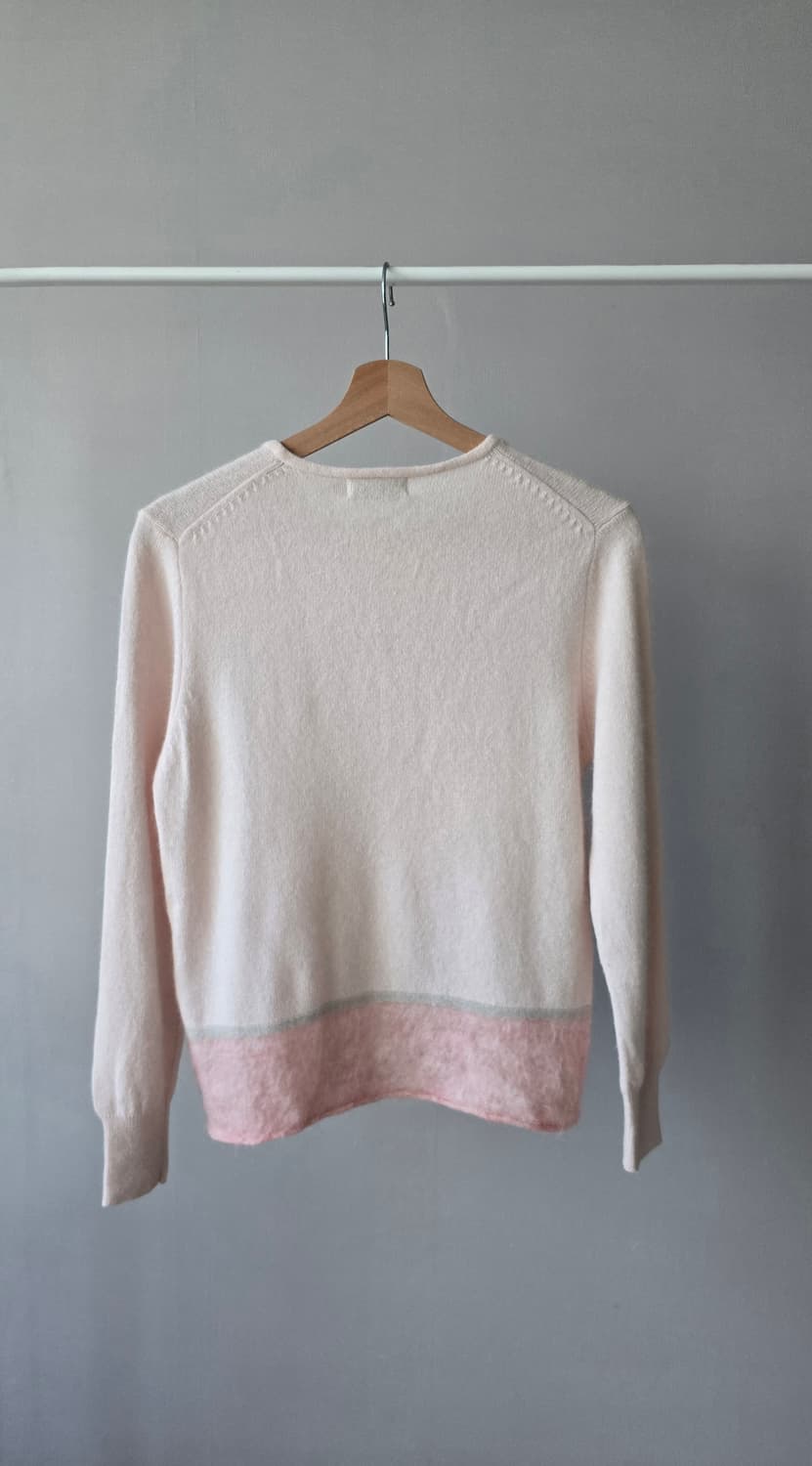 Gypsum 핑크 배색 앙고라 니트 M 상품이미지3