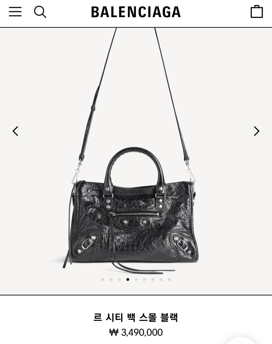 [거의 새상품급] 정품 발렌시아가 르 시티 모터백 스몰 상품이미지9