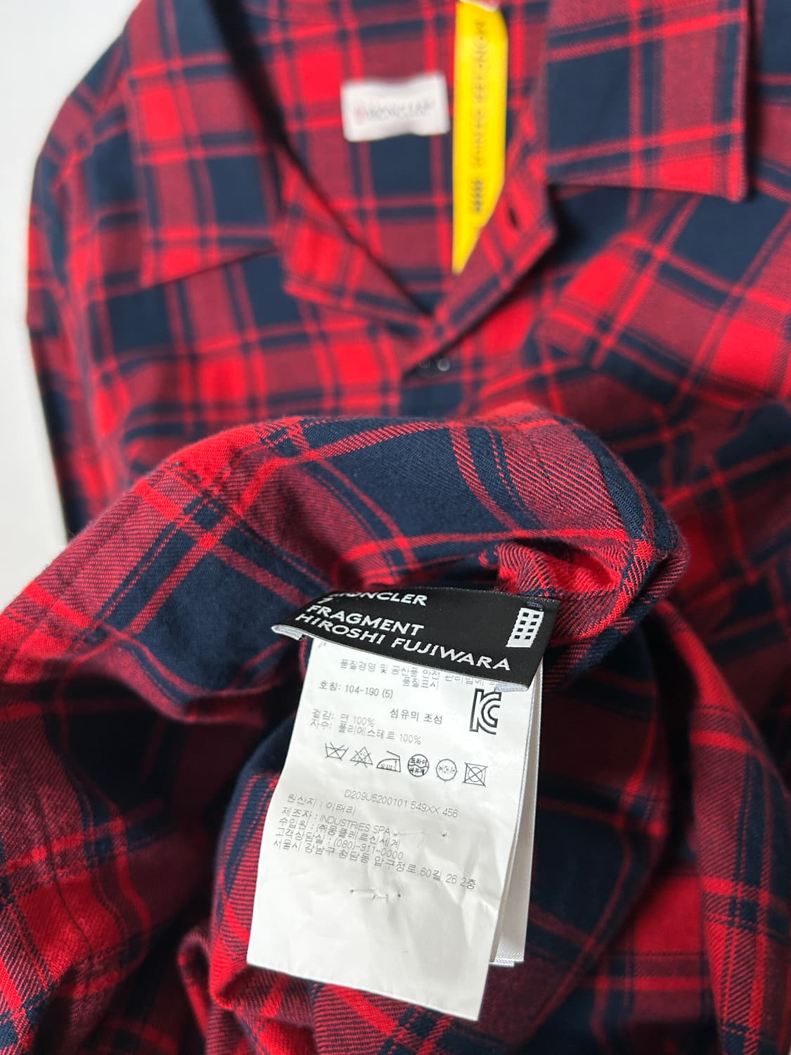 Moncler x Fragment Check L/S Shirts 상품이미지6