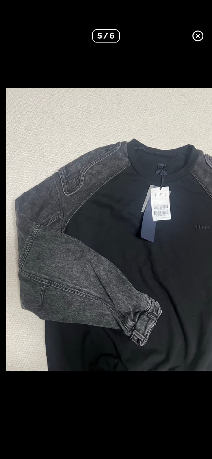 준지 데님 코튼 맨투맨 상품이미지6