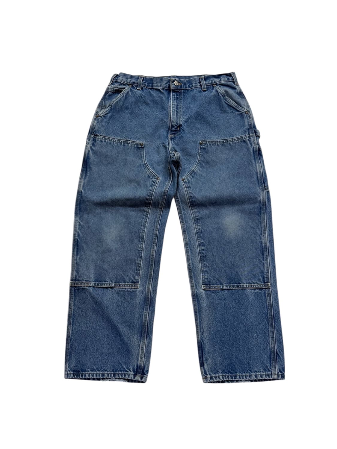 칼하트 B73 DST 데님 더블니 워크팬츠 상품이미지1