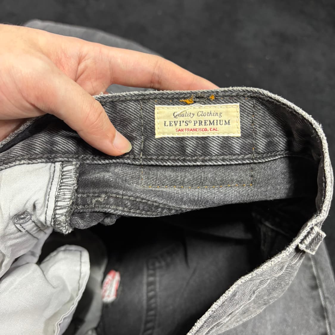 28 리바이스501 흑청 데님팬츠 상품이미지7