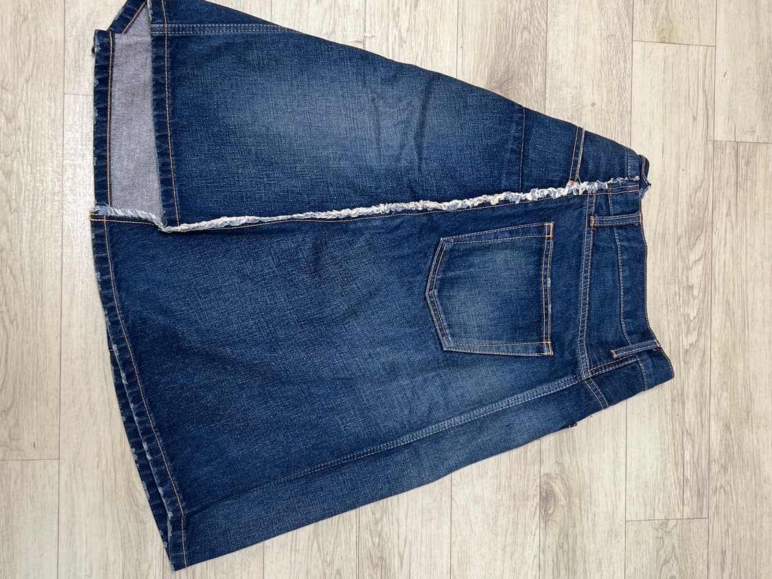 준야와타나베 꼼데가르송 비대칭 데님치마(스커트) 사이즈S 상품이미지2