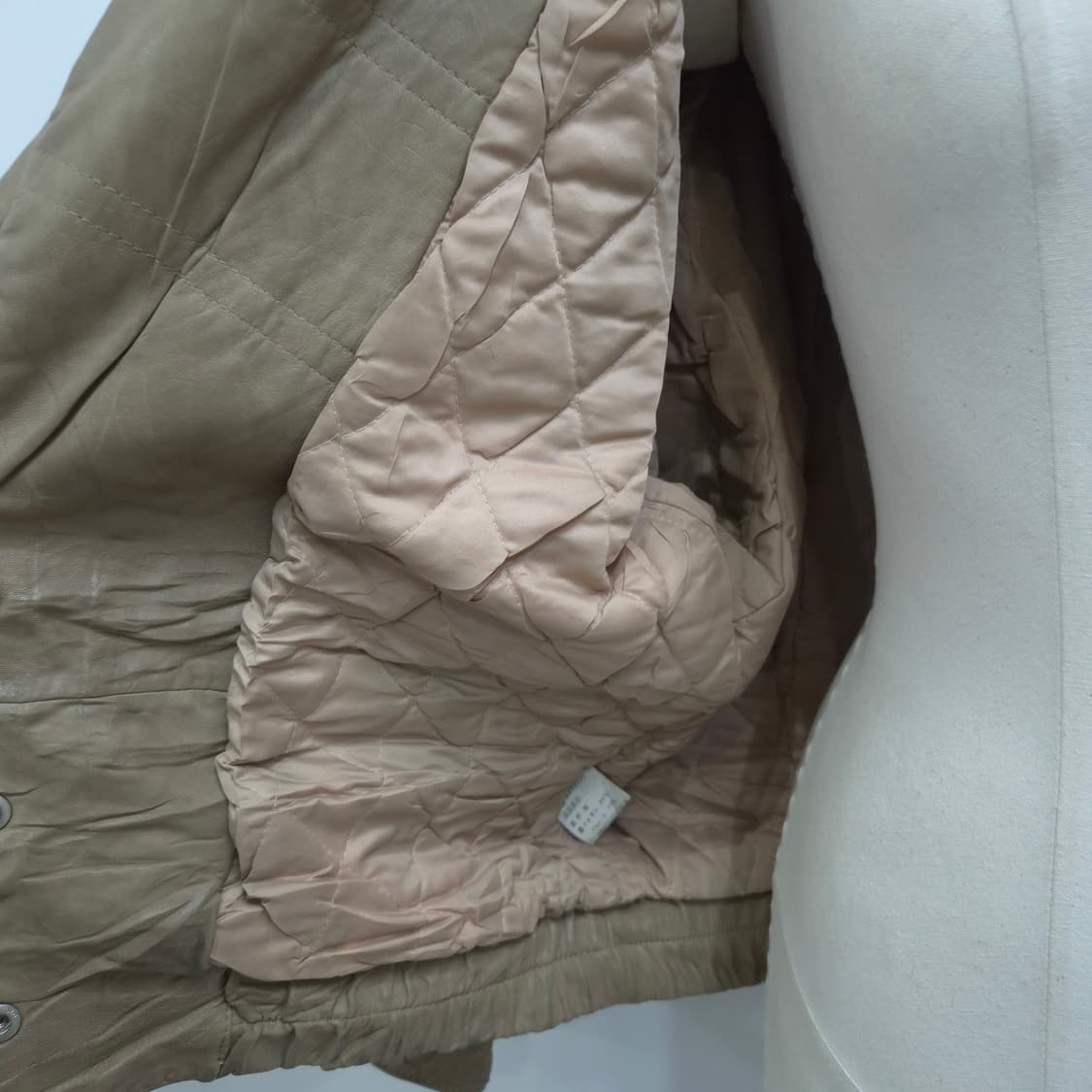 90s 양가죽 오버핏 빈티지 남녀공용 레더 자켓 상품이미지7