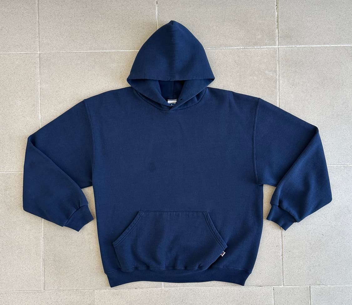 90s 빈티지 러셀 후드 네이비 L 상품이미지1