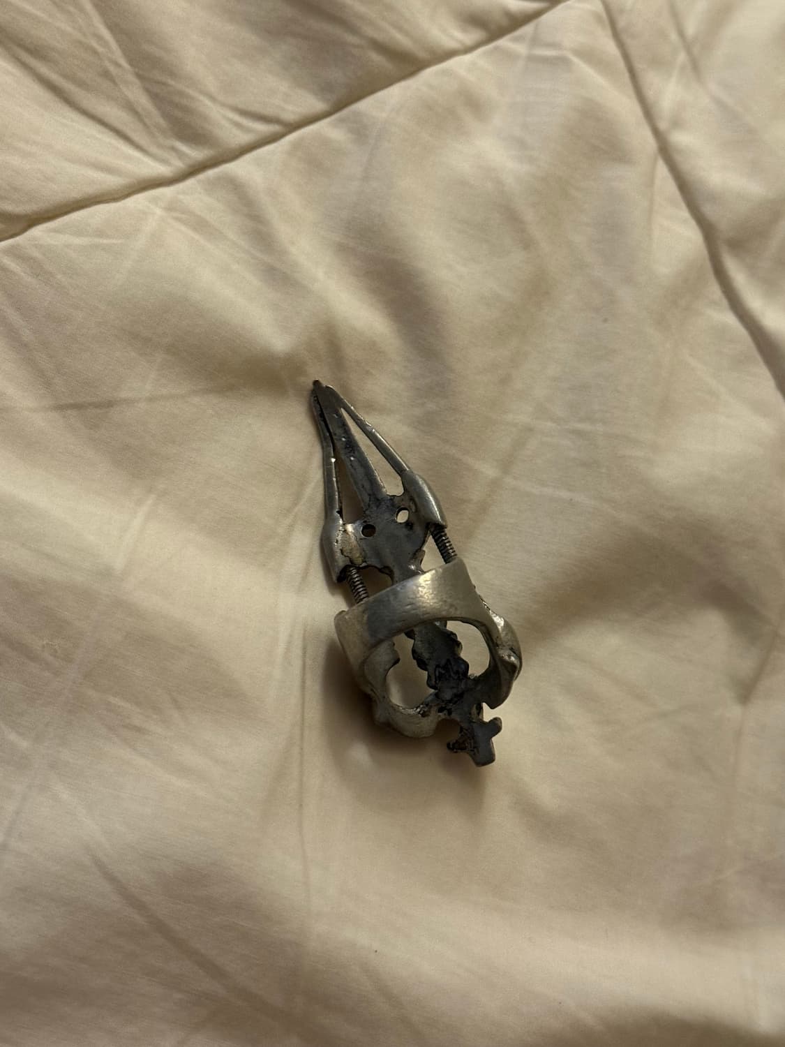 밀크보이 아카이브 실버 본 너클 링 상품이미지3