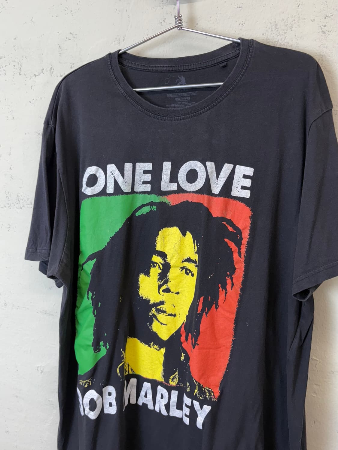 밥 말리 ONE LOVE 블랙 반팔 티셔츠 상품이미지4