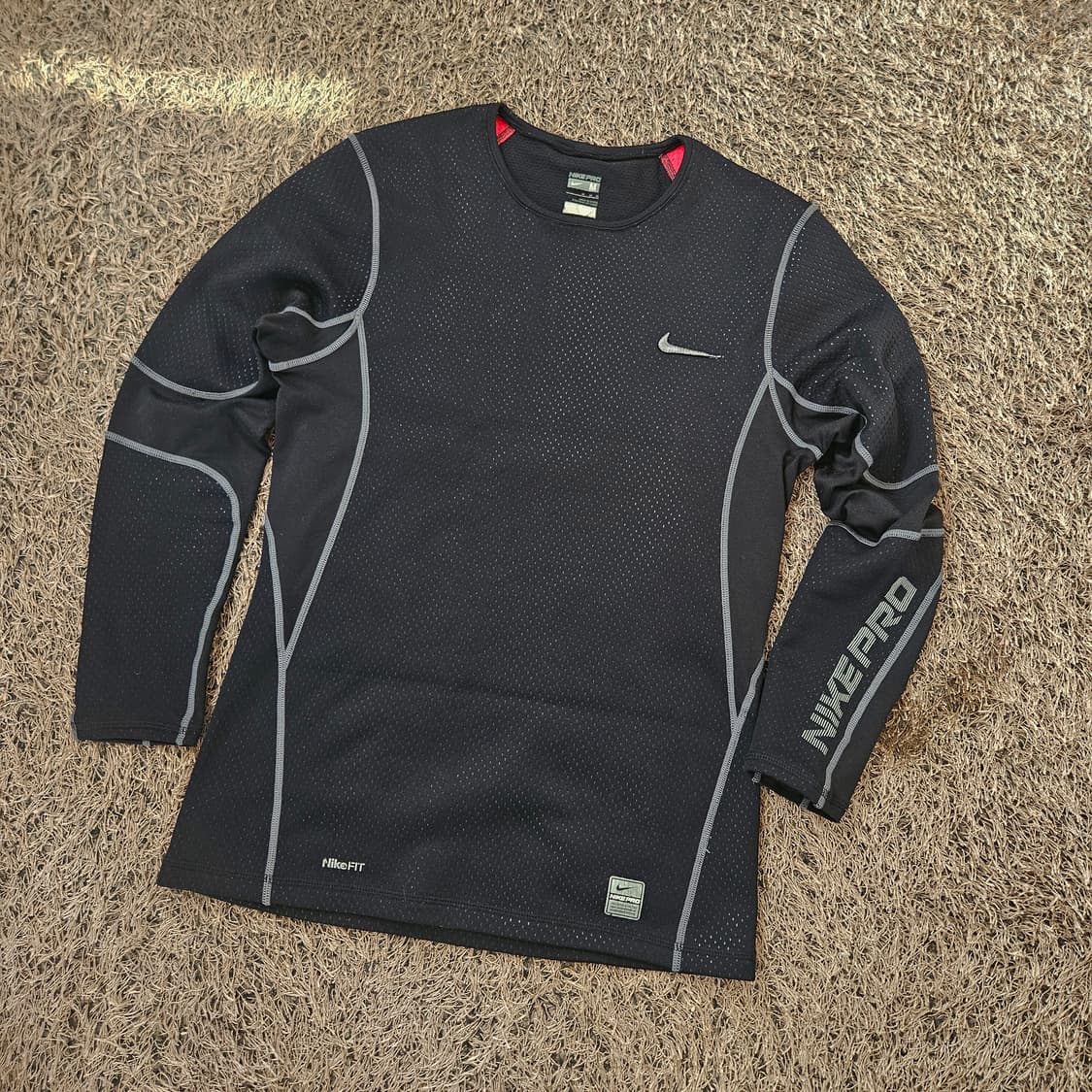 나이키(Nike) Nikepro 드라이핏 올드스쿨 매쉬드 긴팔 티셔츠  상품이미지1