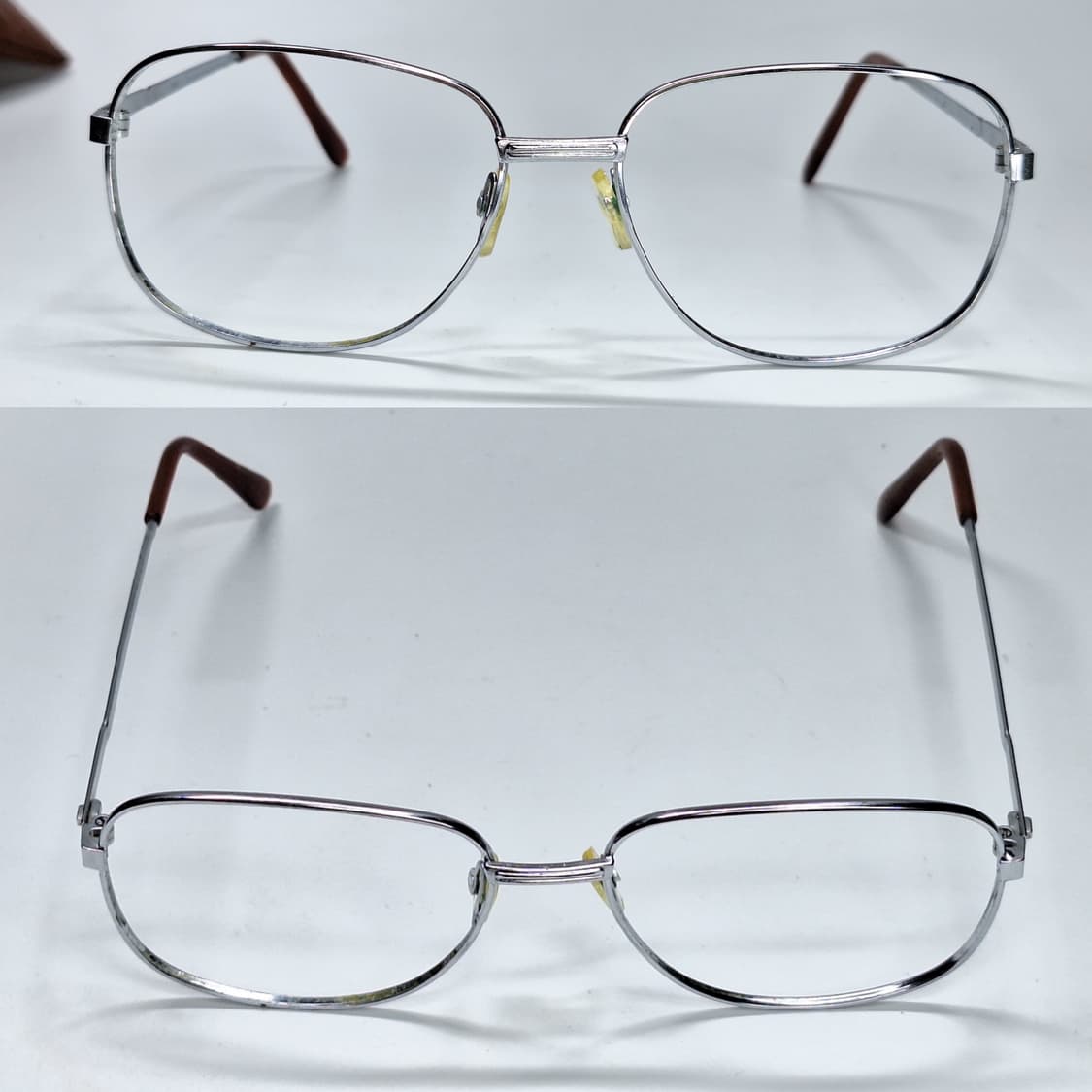 80s 일본 빈티지 웰링턴 메탈 실버 안경테 132mm 클래식 레트로 상품이미지4