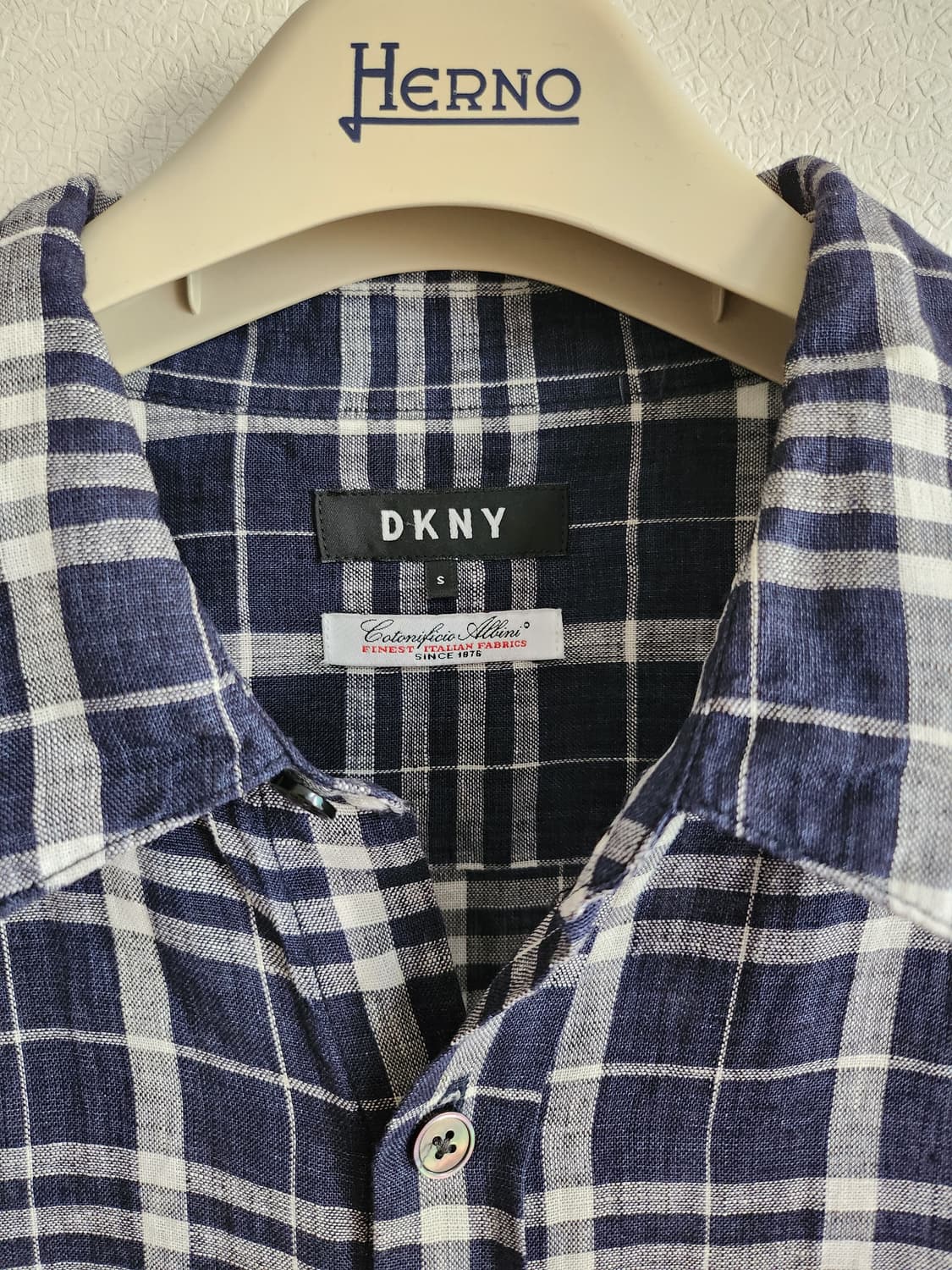 DKNY 린넨체크셔츠 (S 상품이미지3