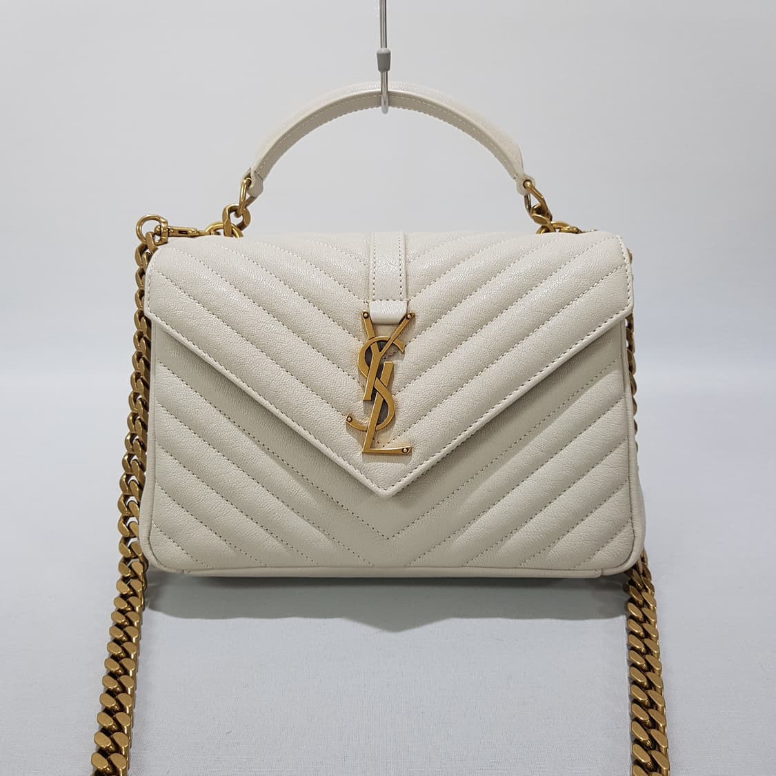 생로랑 블랑 빈티지 컬리지 모노그램 사첼백 미디움 600279 상품이미지2