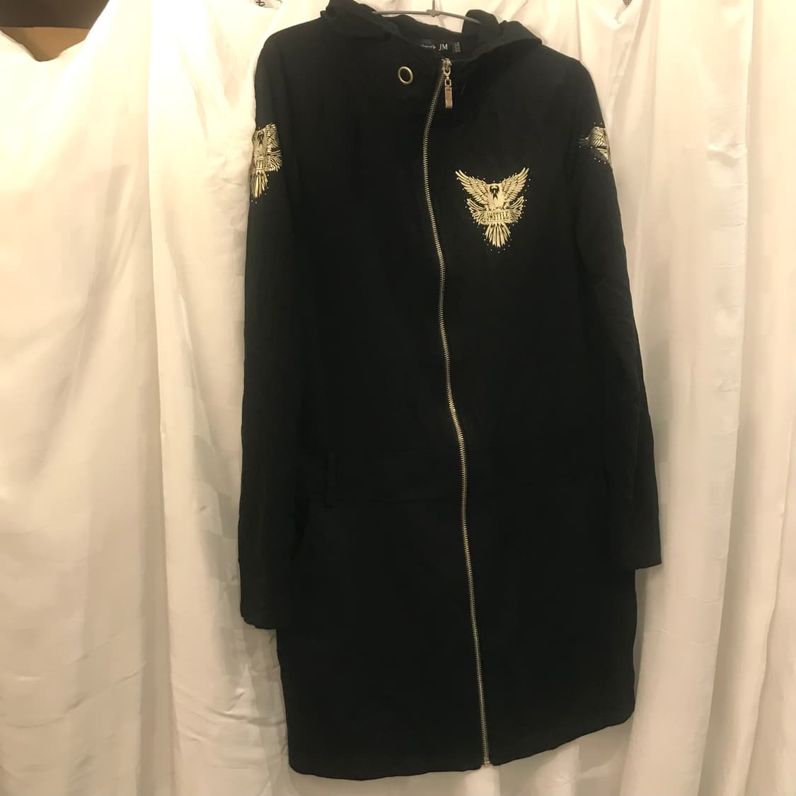 Vintage 고스펑크 고딕 갸루 큐빅 날개 후드집업 상품이미지4