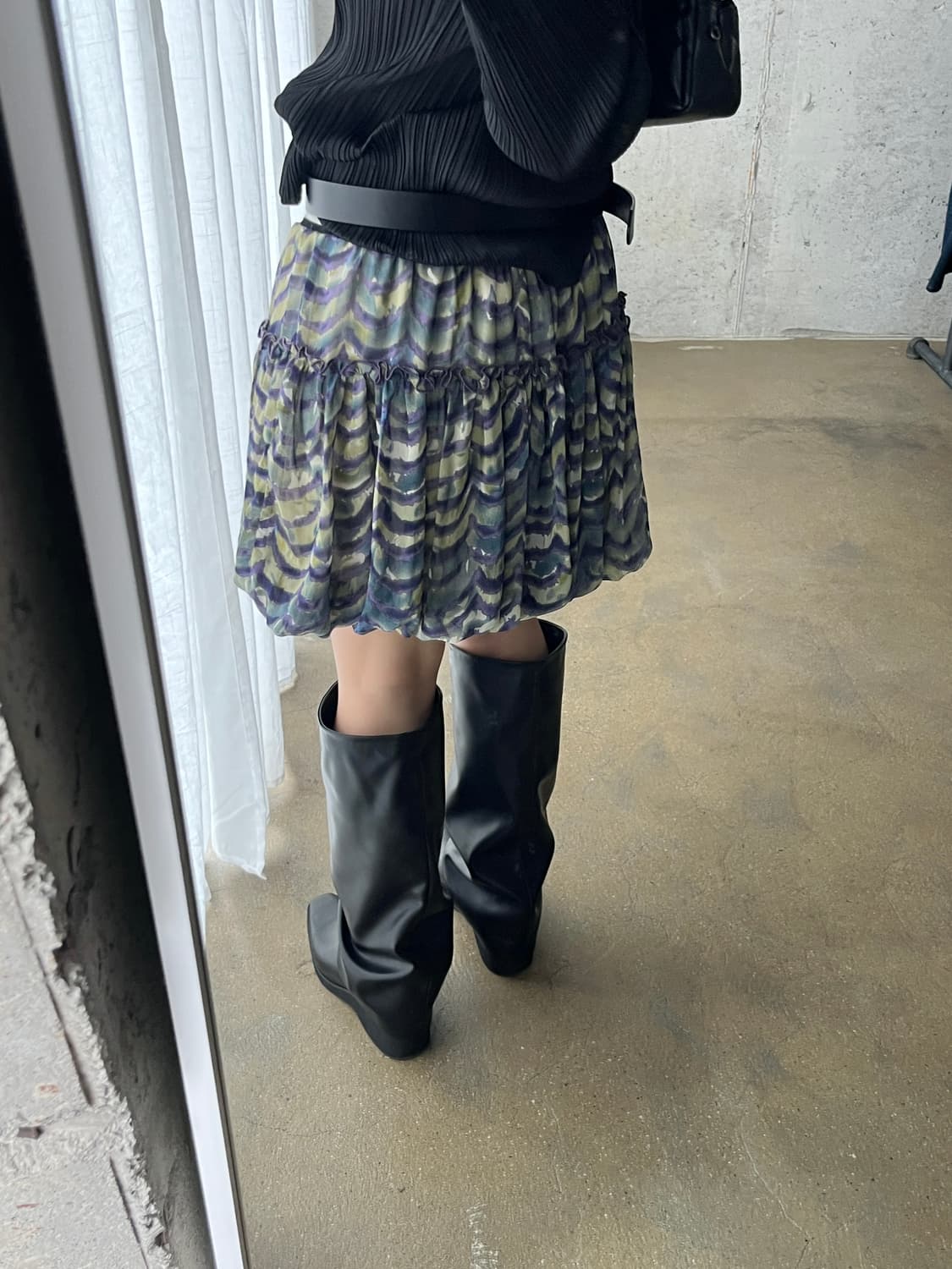 워터컬러 패턴 큐롯 팬츠 상품이미지3