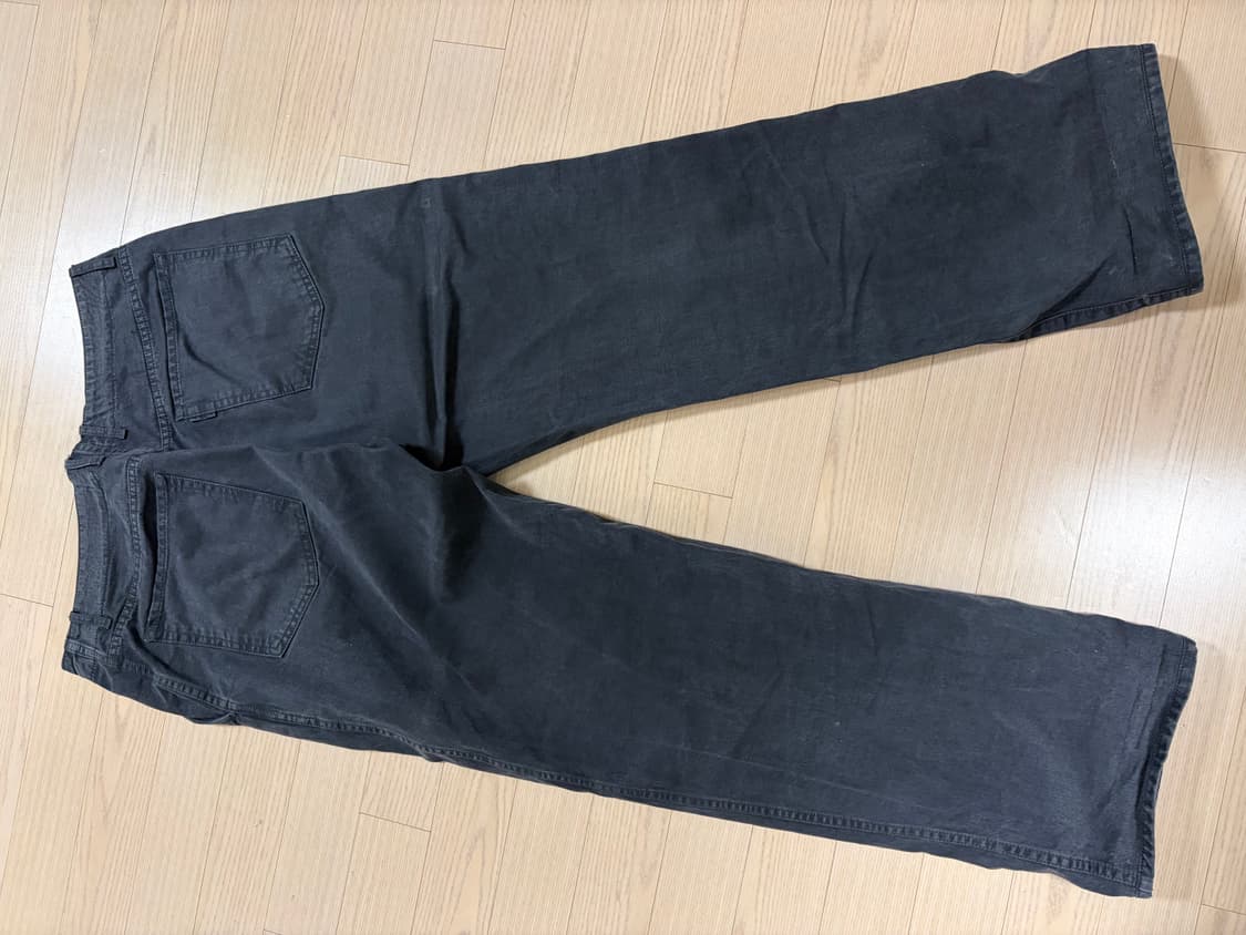 포터리 원워시드 와이드 데님 워시드 블랙 4사이즈 상품이미지5